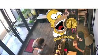 Woman takes a shit inside restaurant, ScatKings.com Scat Porn 15 ScatKings.com Scat Porn
